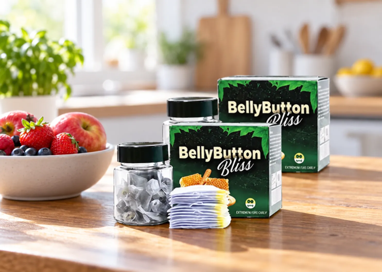 Belly Button Bliss — the package in everyday use