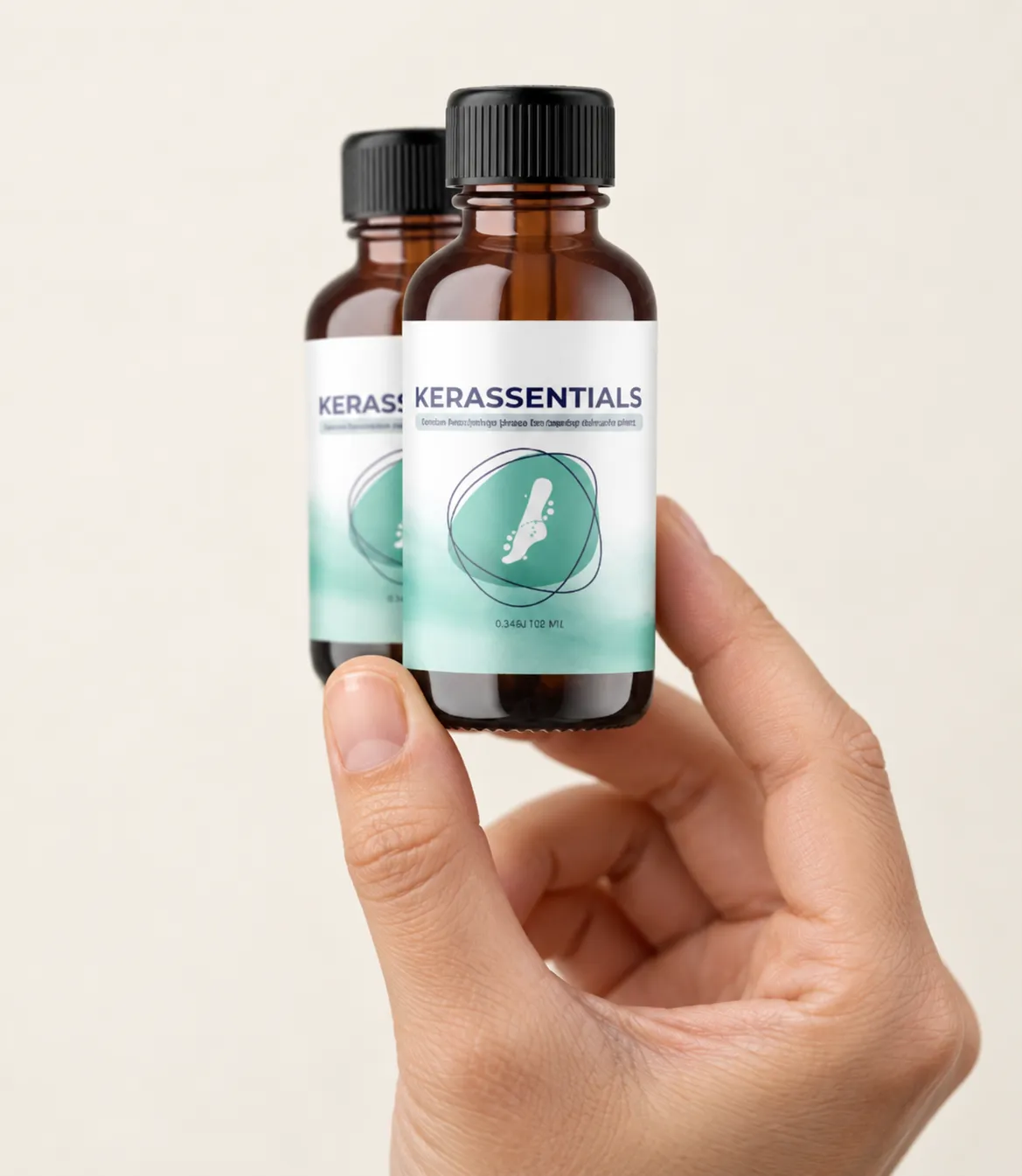 Kerassentials — the package held in a hand