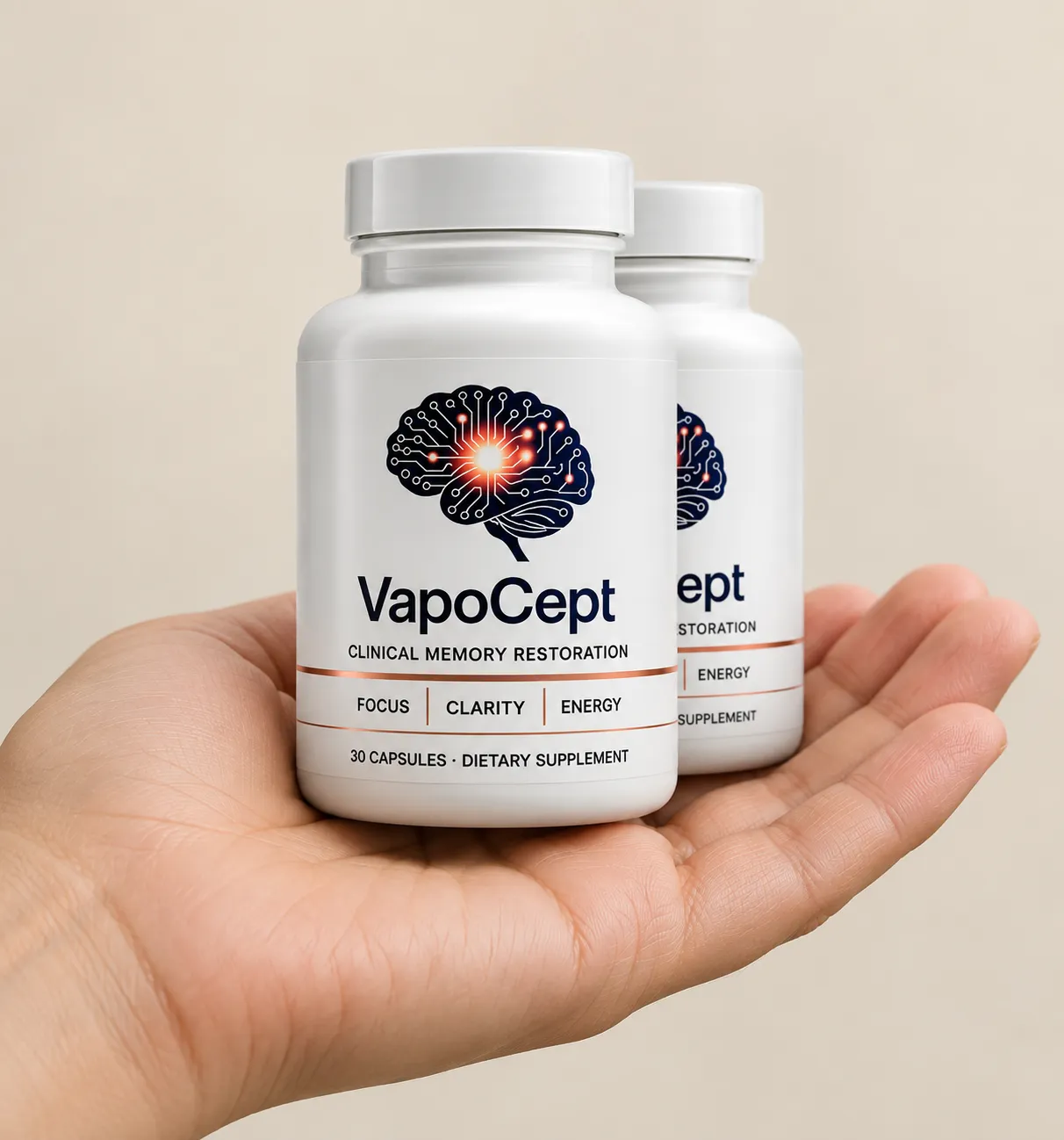 VapoCept — the package held in a hand