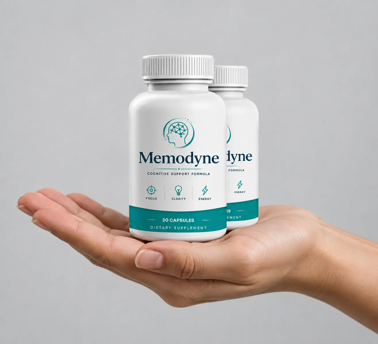 Memodyne — the package held in a hand