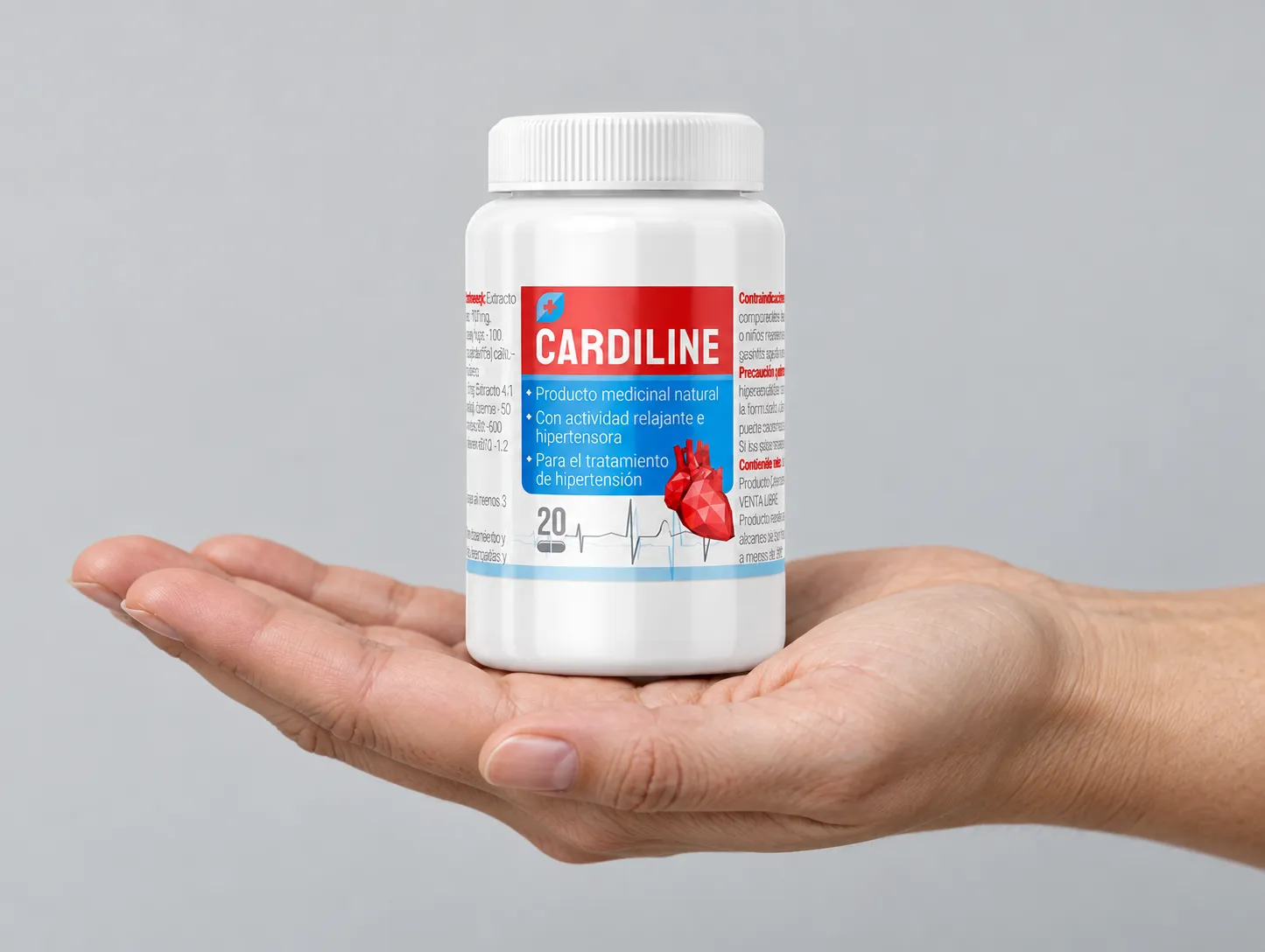 Cardiline USA — the package held in a hand